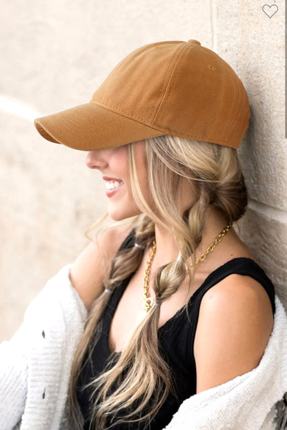 Honey Gold Cotton Baseball Cap